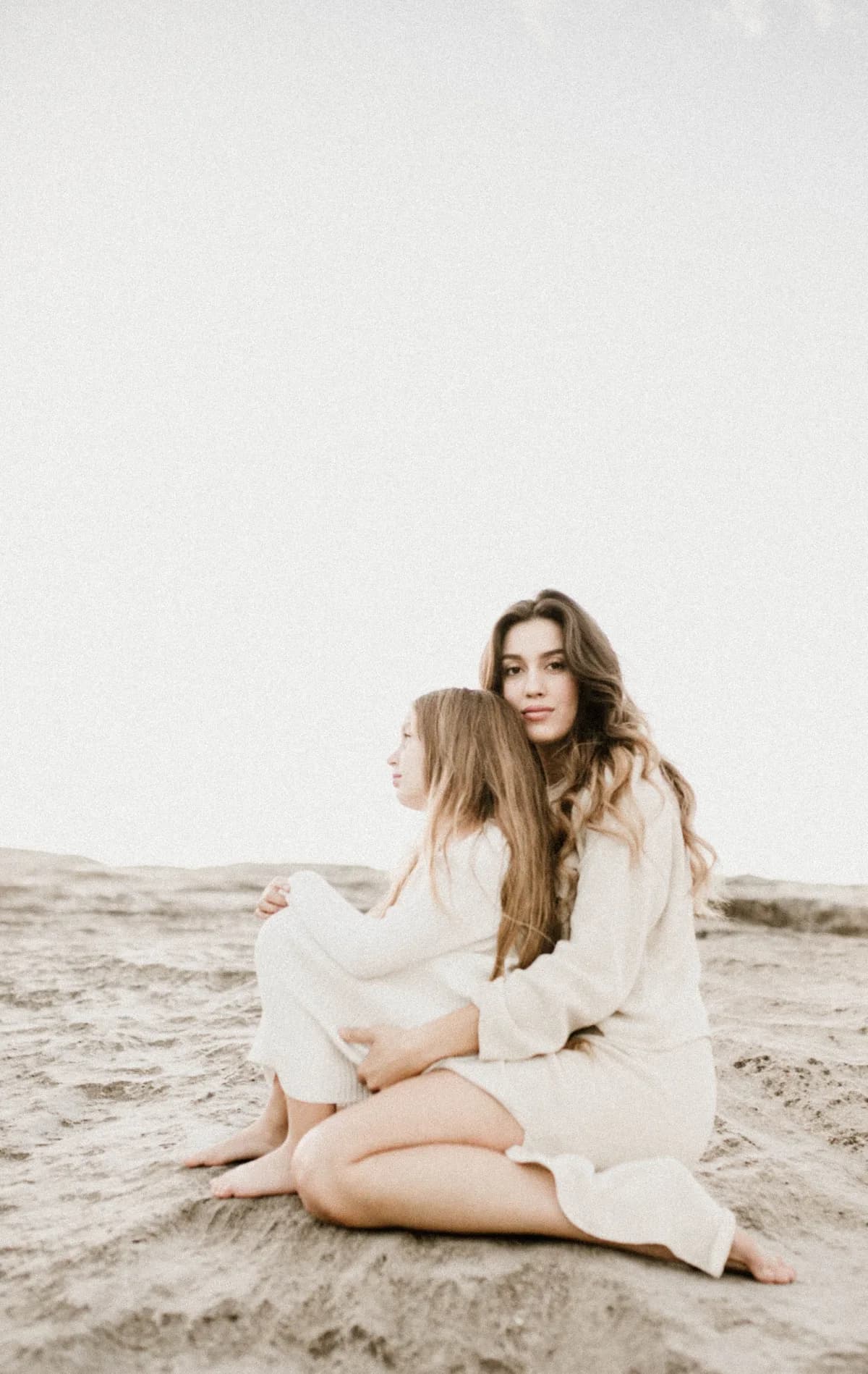 A mother and daughter reading together